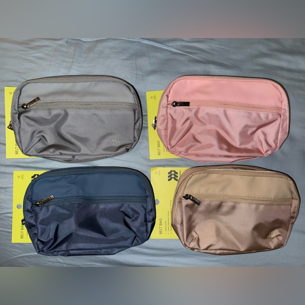 lululemon athletica Crossbody Bags in Gray, Pink, Blue, and Tan